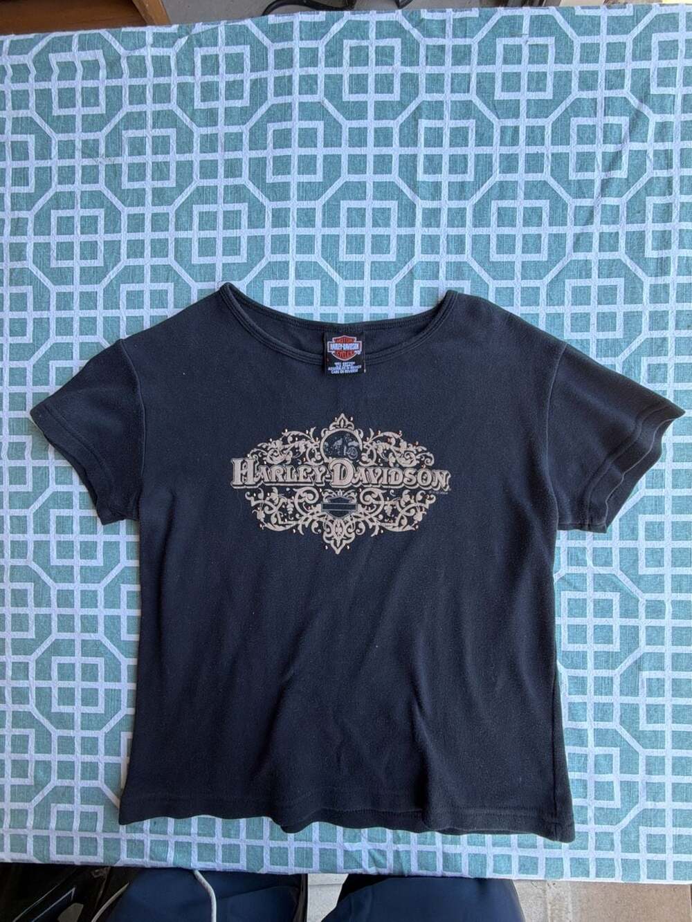 Vintage 2004 Harley-Davidson Women's Graphic T-Shirt Black